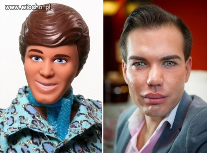 Żywa Barbie już była,a on chce wyglądać jak Ken