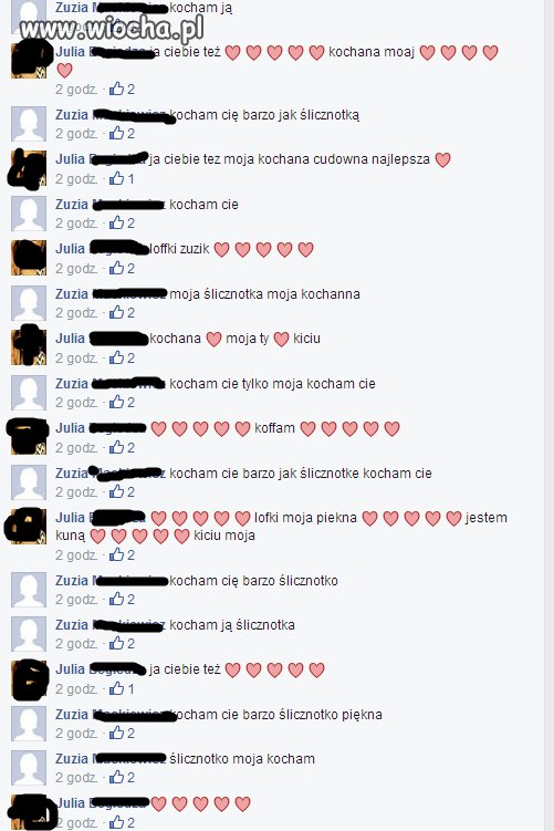 "Kocham Cię jak ślicznotka"