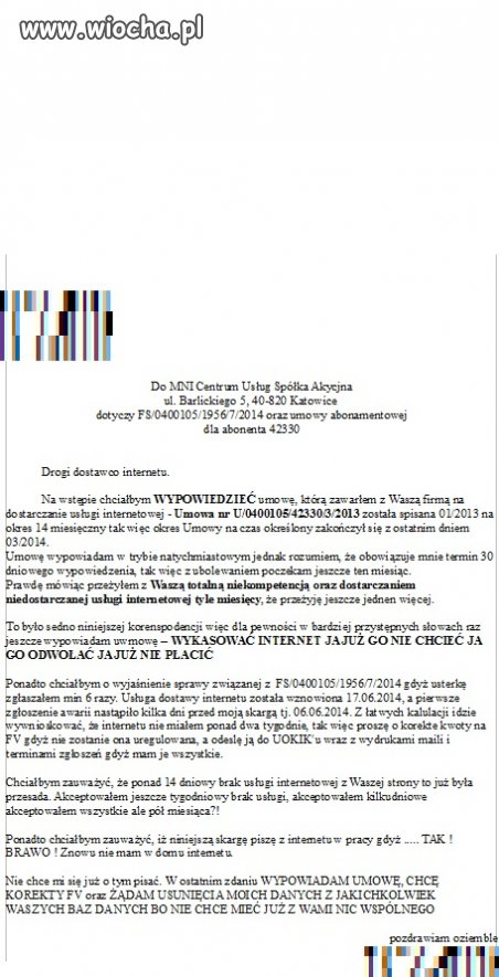 Dostarczanie niedostarczanej usługi ...