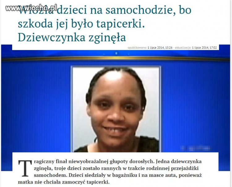 Ciężki wybór. Życie dzieci czy czysta tapicerka?