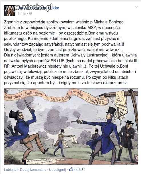 Coś na serio, z ostatniej chwili