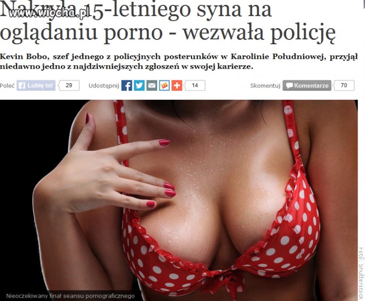 Nakryla syna jak ogladal porno wezwala policje