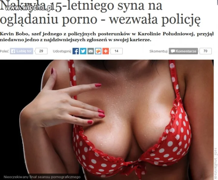 Nakryla syna jak ogladal porno wezwala policje
