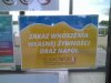 Zakaz wnoszenia własnej żywności na plażę.