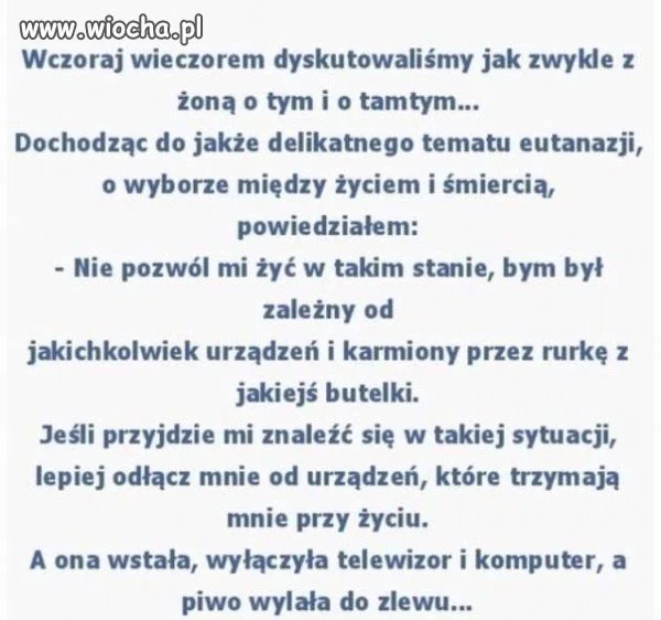 Eutanazja - delikatny temat