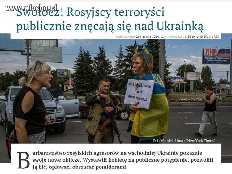 Rozkwit uczuć między Rosjanami a Ukraińcami.