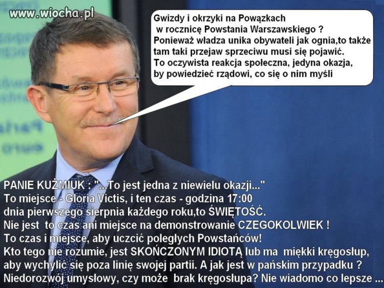 Z twarzy debil, to i słowa debilne