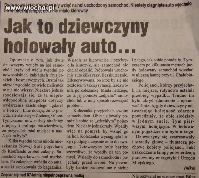 Kobieta za kierownicą!