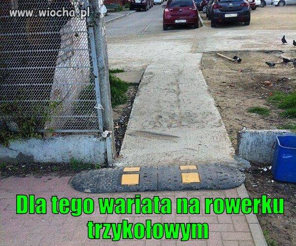 Próg zwalniający Dla Piratów Rowerowych
