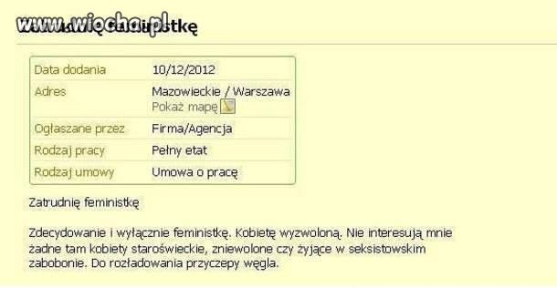Chciały równouprawnienia 