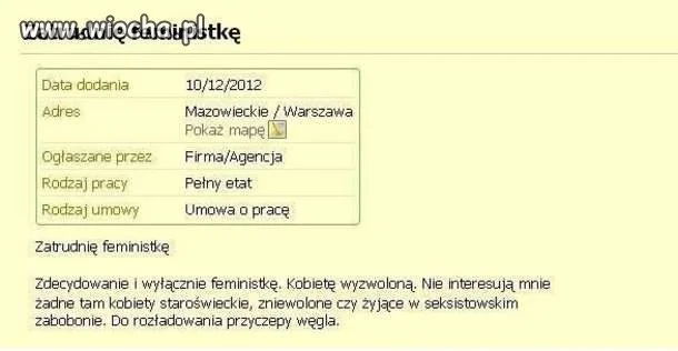 Chciały równouprawnienia 