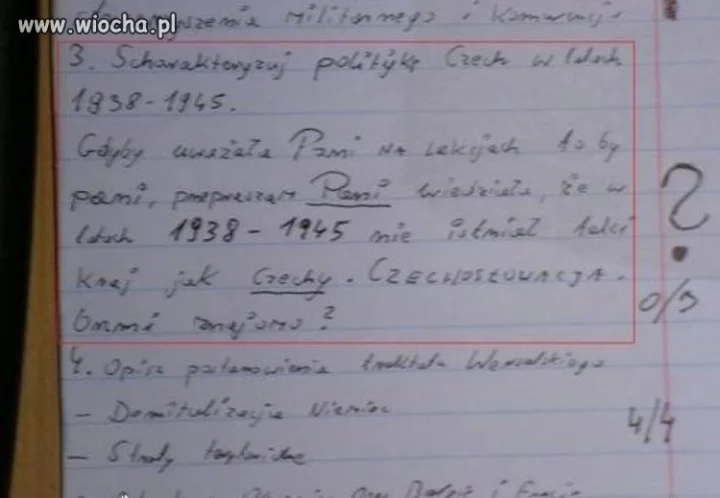 Z uczniowskich zeszytów