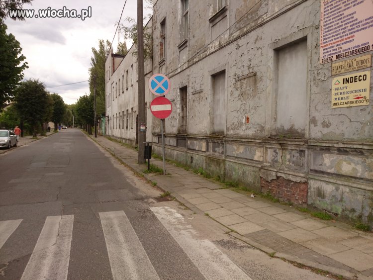 Jednokierunkowa ulica w Zgierzu