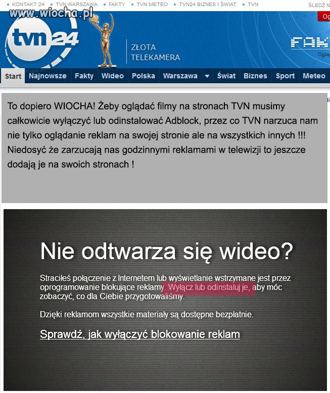 Filmik czy reklamy na każdej stronie?