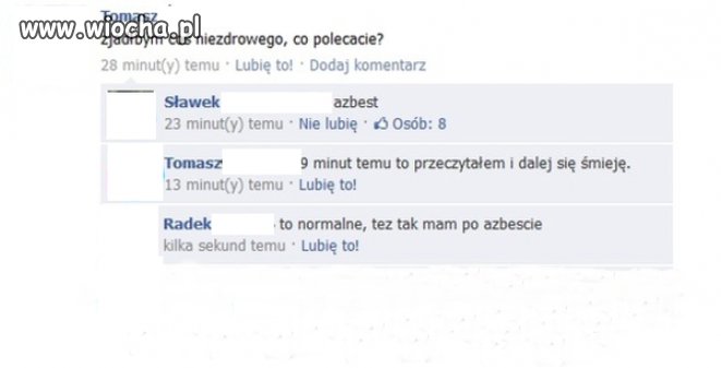 Reakcja na azbest