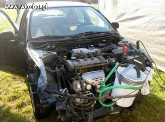 Nowoczesna chłodnica typu Mac Gyver tu był... 