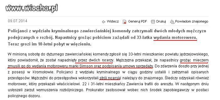 A Rycerze podobno pomagali 