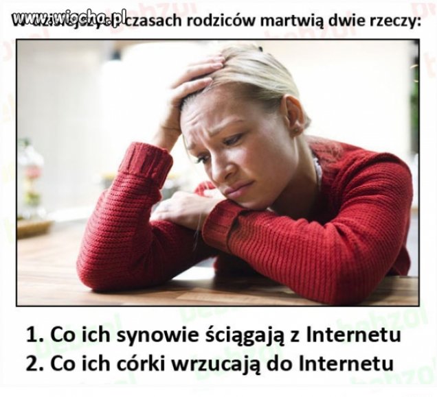 Zmartwienia dzisiejszych rodziców.