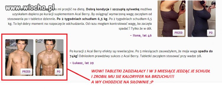 Tabletki odchudzające widocznie działają !!! WOW