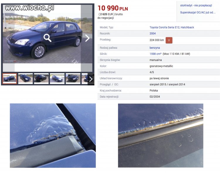 TOYOTA COROLLA - IGŁA