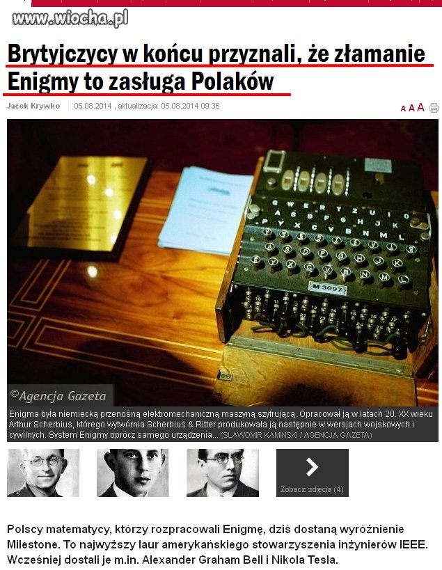 Cóż za gest po latach, lepiej późno niż wcale...