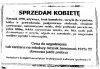 Sprzedam kobietę..