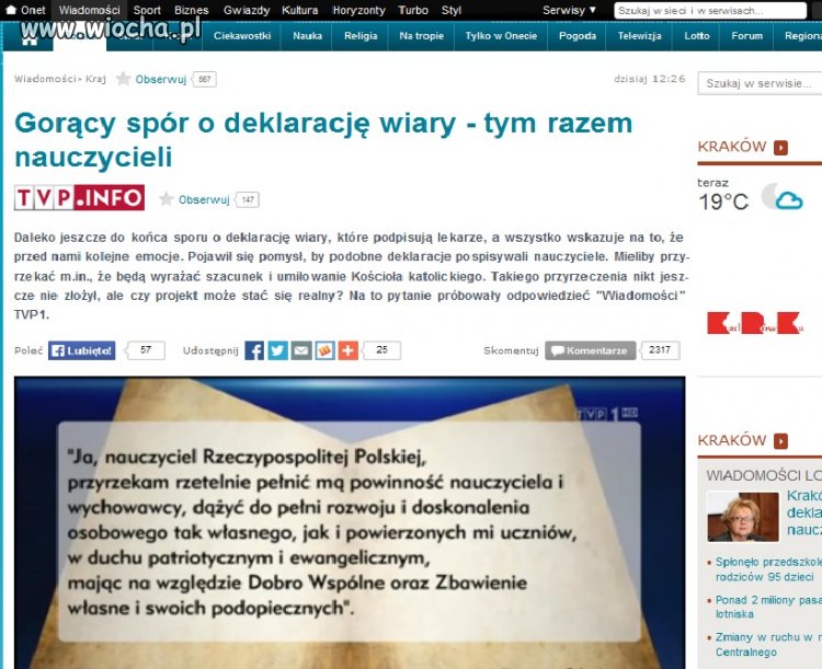 Indoktrynacji ciąg dalszy