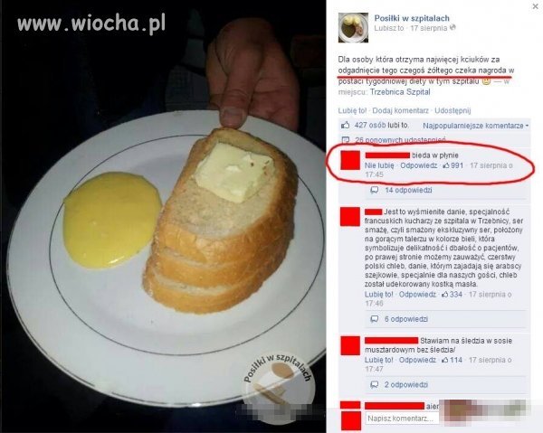 Polski szpital i jego kolacja