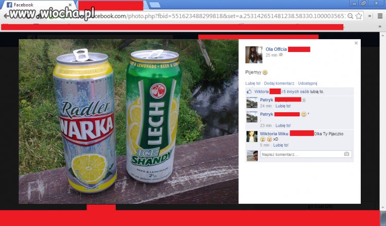 Lans na piwo na facebook'u...