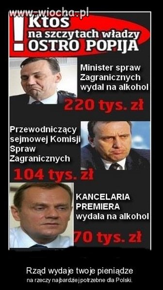 Chleją hektolitrami