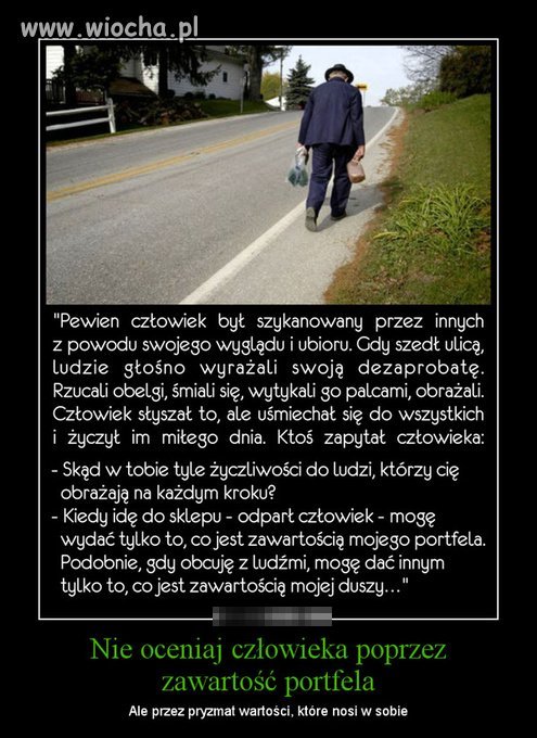 Wiochą jest zachowanie ludzi