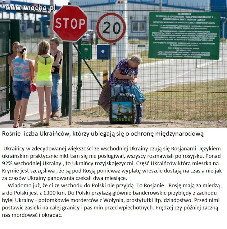 Ukraińców niech bierze sobie na łeb ten polityk,