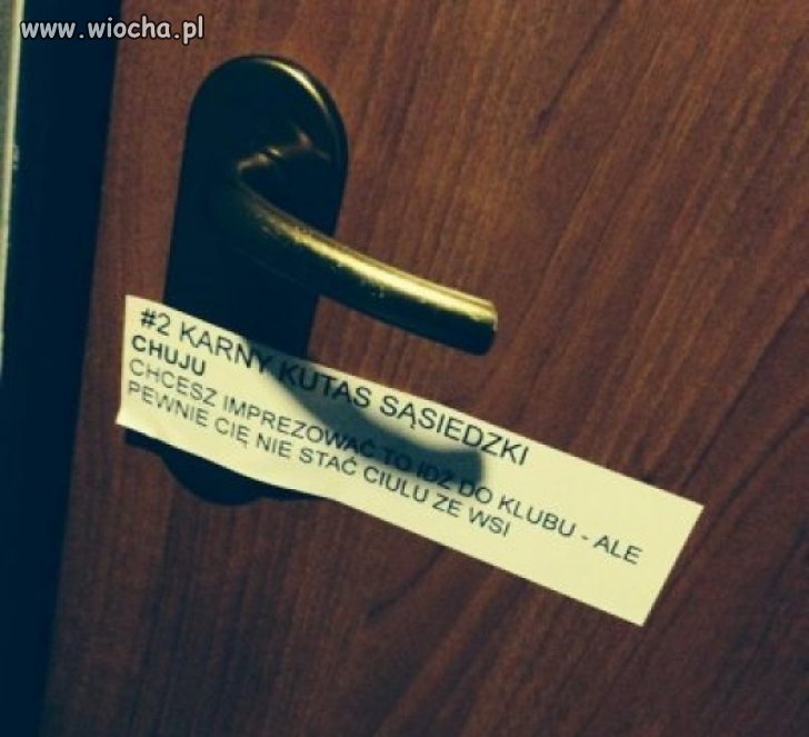 Uciążliwy sąsiad.
