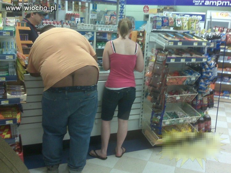 W supermarkecie.