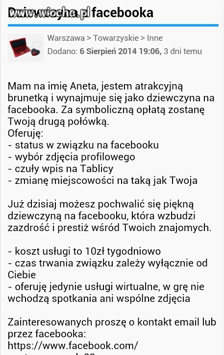Dziewczyna z facebooka