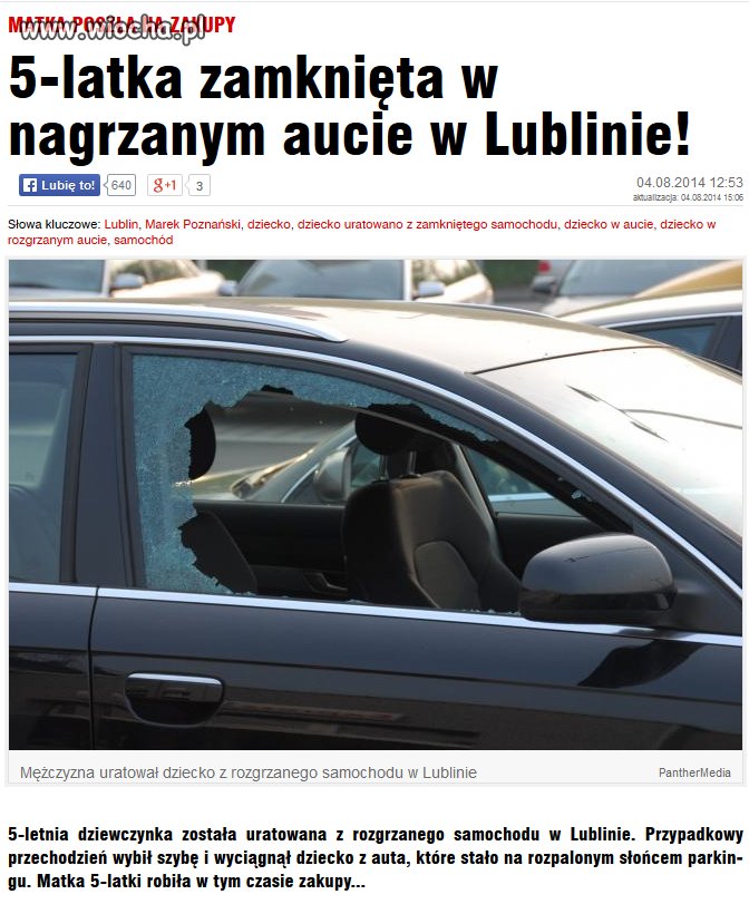 Bo mamusia poszła na zakupy