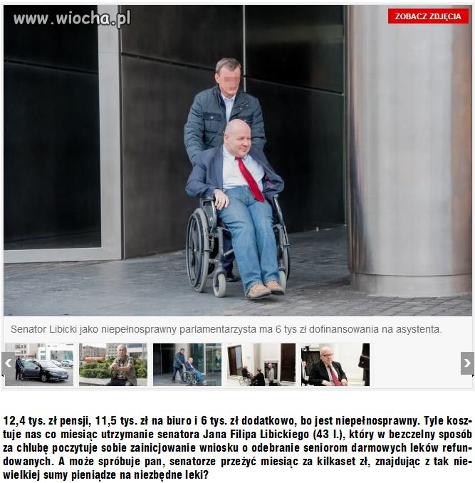 Zabrałem inwalidom darmowe leki, chwali się...