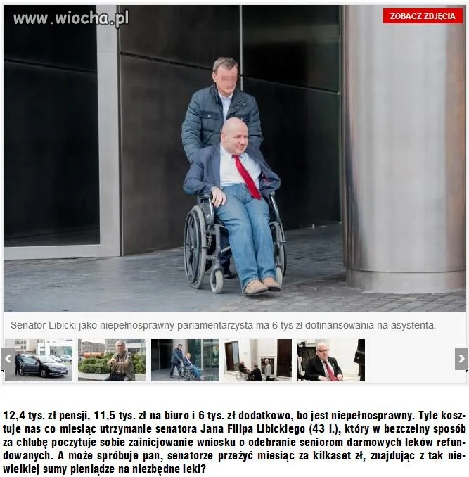 Zabrałem inwalidom darmowe leki, chwali się...
