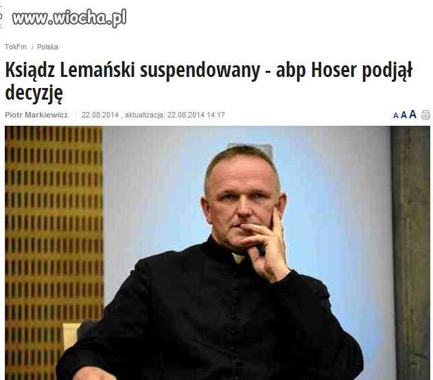 Tak kończą przeciwnicy pedofilii w kościele