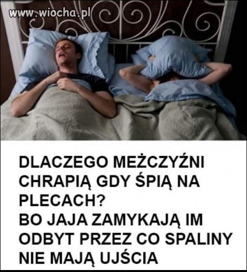 śpisz na plecach ?