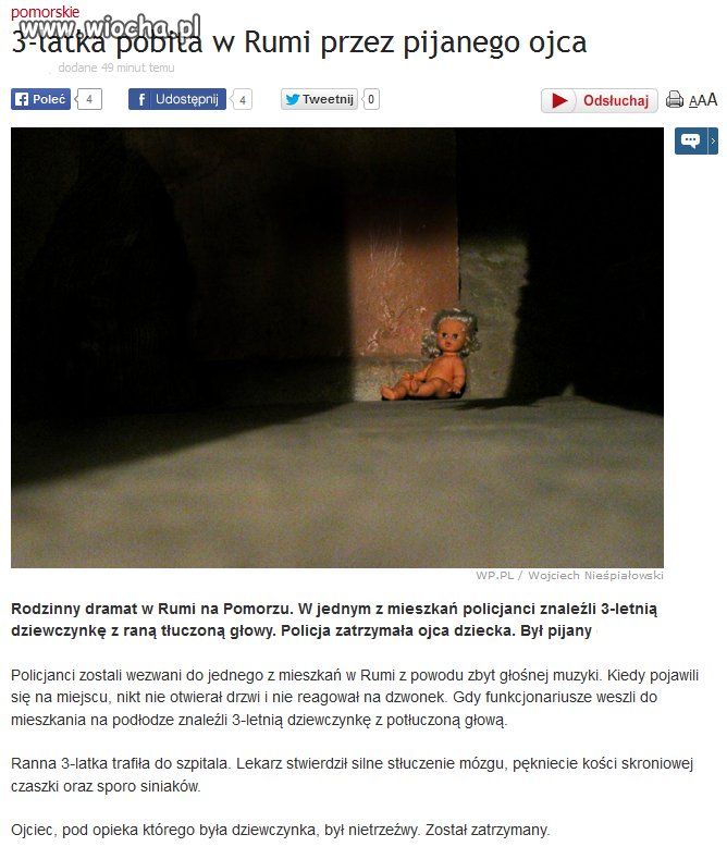 Chciał roztrzaskać głowę swojej 3-letniej córeczce.