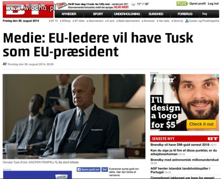 W Danii pomylili Tusków.