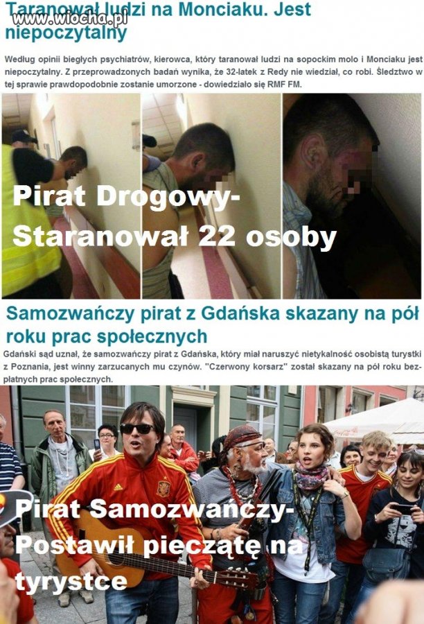 Pirat,wykroczenie,kara vs. Pirat,przestępstwo,mamausia
