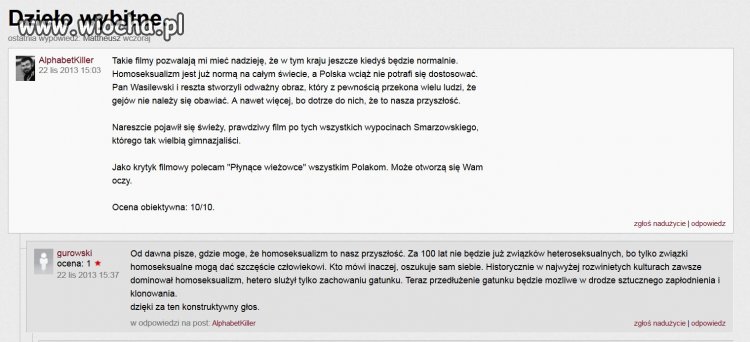 Pierwszy komentarz - komiczny, ale drugi - mistrz