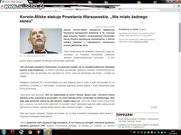 Choc sie czesto z nim zgadzam, to za te slowa jest mi po prostu wstyd