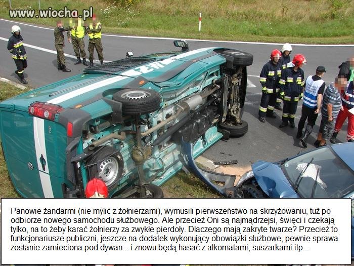 Żandarm to nie żołnierz każdy szwej to wie.