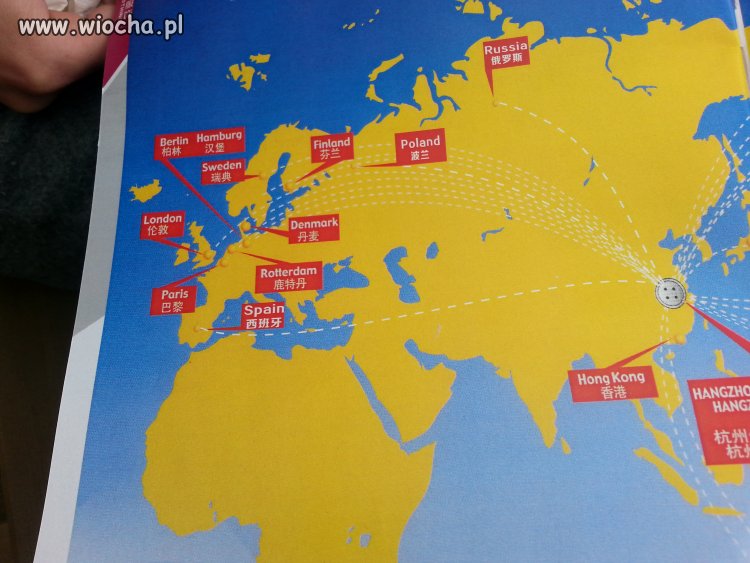 Chińska mapa Europy