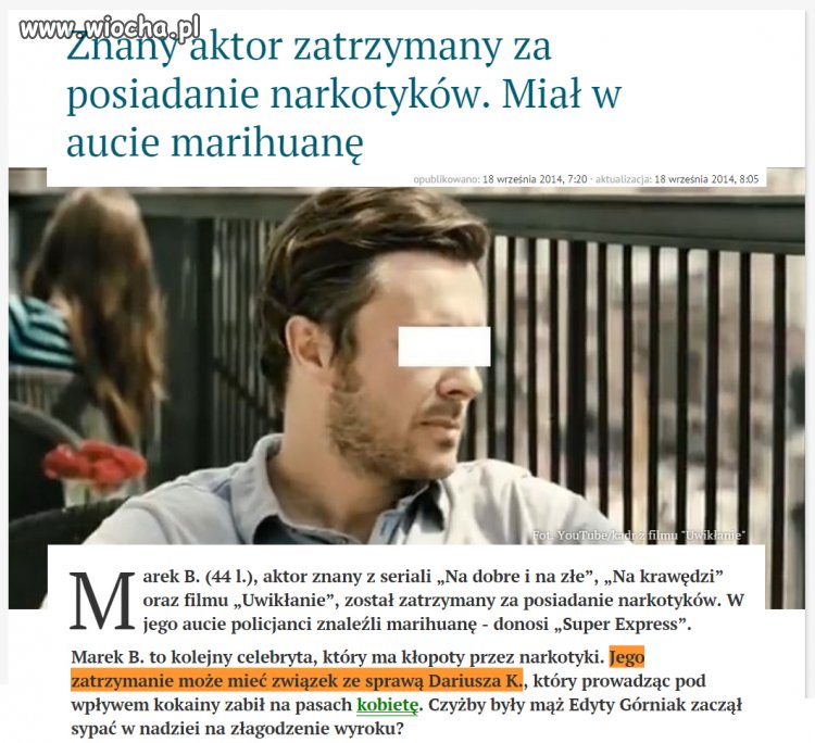Dariusz K. powsadza niewinnych kolegów z branży ?