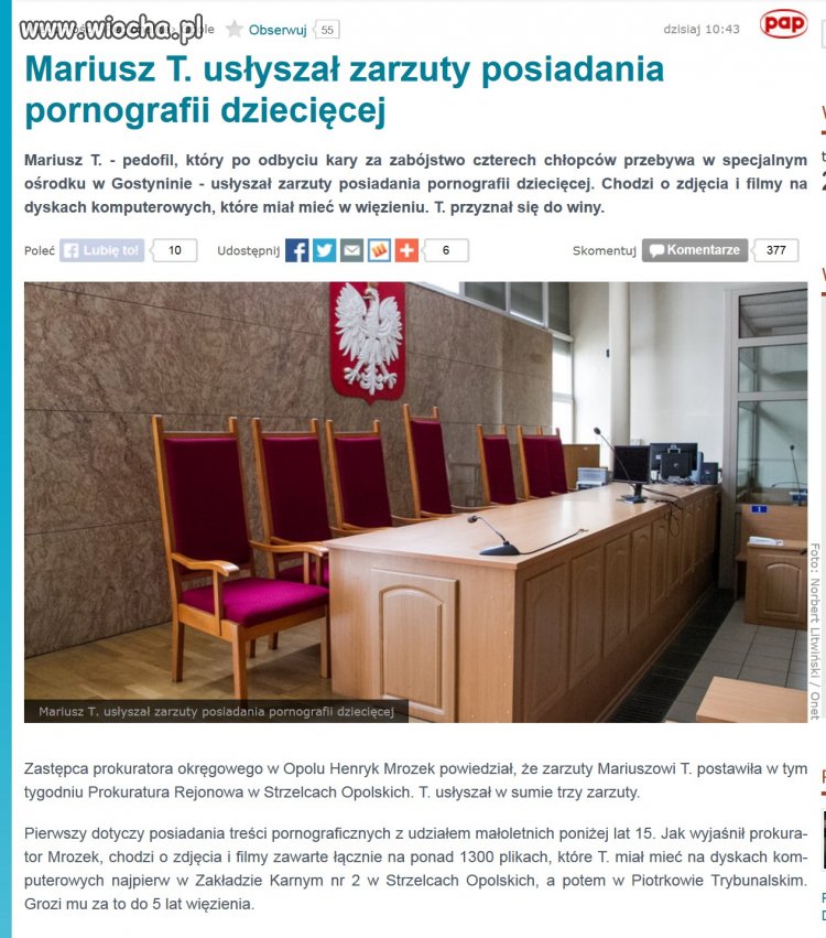 Po przeczytaniu wnoszę, żeby do celi z Trynkiewicz