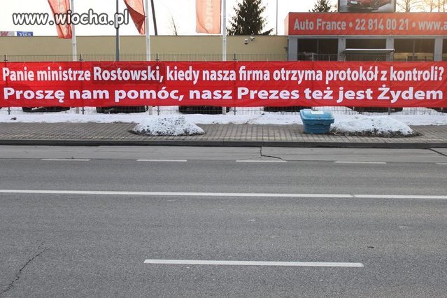 Jakiś wysyp banerów z prośbami